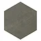 Vista Hexagon Grey Wall Tiles - 30 x 38cm Large Image