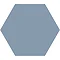 Vista Ocean Blue Hexagon Porcelain Wall + Floor Tiles - (Pack of 27) - 215 x 250mm  Profile Large Im