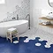 Vista Royal Blue Hexagon Porcelain Wall + Floor Tiles - (Pack of 27) - 215 x 250mm  Standard Large I