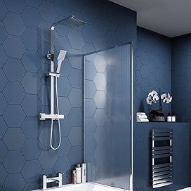 Vista Royal Blue Hexagon Porcelain Wall + Floor Tiles - (Pack of 24) - 215 x 250mm