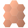 Vista Terracotta Hexagon Porcelain Wall + Floor Tiles - (Pack of 24) - 215 x 250mm