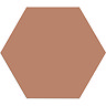 Vista Terracotta Hexagon Porcelain Wall + Floor Tiles - (Pack of 27) - 215 x 250mm  Profile Large Im