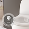 VitrA Aquacare Rimless Round Wall-Hung Toilet with Thermostatic Bidet Function and Soft-Close Seat