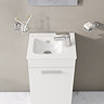 VitrA Evi Gloss White 400mm Compact Floor Standing 1-Door Vanity Unit