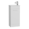 VitrA Evi Gloss White 400mm Compact Floor Standing 1-Door Vanity Unit