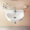 VitrA Evi Wall Hung 550mm Compact Washbasin - 1 Tap Hole