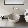 VitrA 100% Recycled Ceramic Round Countertop Basin - Matt Taupe