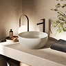 VitrA 100% Recycled Ceramic Round Countertop Basin - Matt Taupe