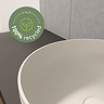 VitrA 100% Recycled Ceramic Round Countertop Basin - 405mm Diameter