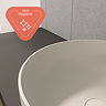 VitrA 100% Recycled Ceramic Round Countertop Basin - 405mm Diameter