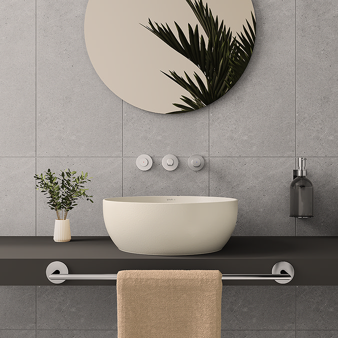 VitrA 100% Recycled Ceramic Round Countertop Basin - 405mm Diameter