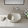 VitrA 100% Recycled Ceramic Square Countertop Basin - Matt Taupe
