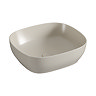 VitrA 100% Recycled Ceramic Square Countertop Basin - Matt Taupe