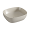 VitrA 100% Recycled Ceramic Square Countertop Basin - Matt Taupe