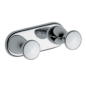 Vitra - Arkitekta Double Robe Hook - Chrome - 44081 Large Image