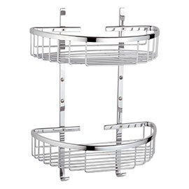 Vitra - Arkitekta Double Wall Basket - Chrome - 44053 Medium Image
