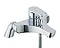 Vitra - D-Line Bath Shower Mixer with Kit - Chrome - 40758 Large Image