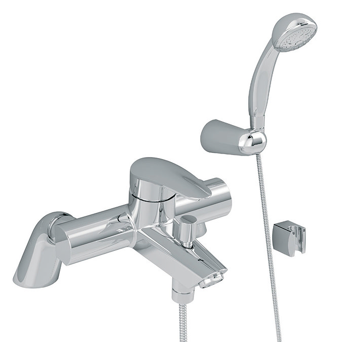 Vitra - Dynamic S Bath Shower Mixer with Kit - Chrome - 40964 Large Image