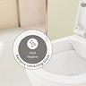 VitrA Evi Complete Bathroom Suite (BTW Close Coupled Toilet + 400mm White Vanity Unit)