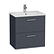 VitrA Evi Complete Bathroom Suite (BTW Close Coupled Toilet + 600mm Anthracite Vanity Unit)