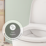 VitrA Evi Complete Wall Hung Bathroom Suite (Toilet, WC Frame + 400mm White Vanity Unit)