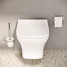 VitrA Evi Complete Wall Hung Bathroom Suite (Toilet, WC Frame + 600mm Anthracite Vanity Unit)