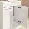 VitrA Evi Gloss White 600mm Floor Standing 2-Door Vanity Unit