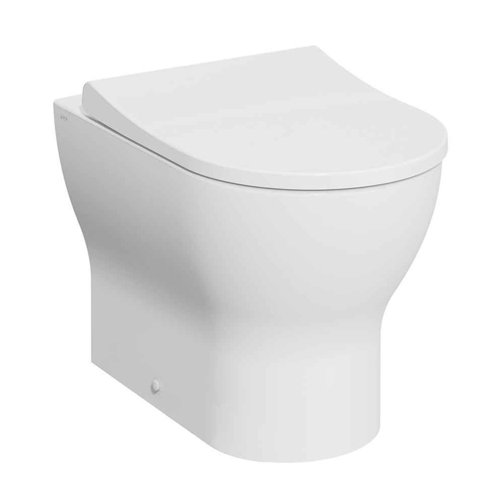 VitrA Evi Round Rimless BacktoWall Toilet with SoftClose Seat