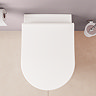VitrA Evi Round Rimless Back-to-Wall Toilet with Soft-Close Seat