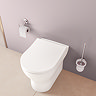 VitrA Evi Round Rimless Back-to-Wall Toilet with Soft-Close Seat