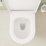 VitrA Evi Round Rimless Close Coupled Toilet - Back-to-Wall with Soft-Close Seat