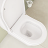 VitrA Evi Round Rimless Close Coupled Toilet - Back-to-Wall with Soft-Close Seat