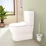 VitrA Evi Round Rimless Close Coupled Toilet - Back-to-Wall with Soft-Close Seat