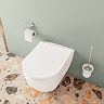 VitrA Evi Round Wall Hung Rimless Toilet with Soft-Close Seat
