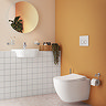 VitrA Evi Semi Recessed 450mm Compact Washbasin - 1 Tap Hole
