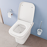VitrA Evi Square Rimless Back-to-Wall Toilet with Soft-Close Seat