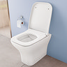 VitrA Evi Square Rimless Back-to-Wall Toilet with Soft-Close Seat