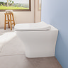 VitrA Evi Square Rimless Back-to-Wall Toilet with Soft-Close Seat