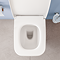 VitrA Evi Square Rimless Back-to-Wall Toilet with Soft-Close Seat