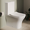 VitrA Evi Square Rimless Close Coupled Toilet - Back-to-Wall with Soft-Close Seat