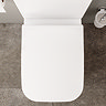 VitrA Evi Square Rimless Close Coupled Toilet - Back-to-Wall with Soft-Close Seat