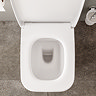 VitrA Evi Square Rimless Close Coupled Toilet - Back-to-Wall with Soft-Close Seat
