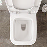 VitrA Evi Square Rimless Close Coupled Toilet - Back-to-Wall with Soft-Close Seat