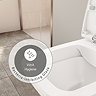 VitrA Evi Square Rimless Close Coupled Toilet - Back-to-Wall with Soft-Close Seat