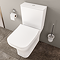 VitrA Evi Square Rimless Close Coupled Toilet - Back-to-Wall with Soft-Close Seat