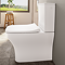 VitrA Evi Square Rimless Close Coupled Toilet - Back-to-Wall with Soft-Close Seat