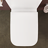 VitrA Evi Square Rimless Close Coupled Toilet - Open Back with Soft-Close Seat