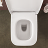 VitrA Evi Square Rimless Close Coupled Toilet - Open Back with Soft-Close Seat