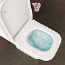 VitrA Evi Square Rimless Close Coupled Toilet - Open Back with Soft-Close Seat