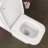 VitrA Evi Square Rimless Close Coupled Toilet - Open Back with Soft-Close Seat